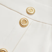 Nice | Einfarbiges Midikleid mit Knopfleiste