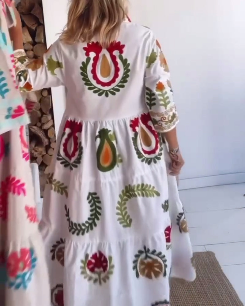 Zia | Kleid mit floralem Grafikdruck