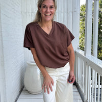 Sam | Stylisches Top mit Kartuschenmuster