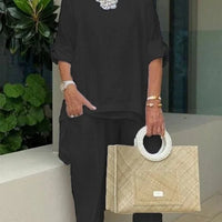 Elaina | Lässiger zweiteiliger Freizeitanzug für Damen