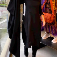 Sylvia | Langes Unifarbenes Strickkleid