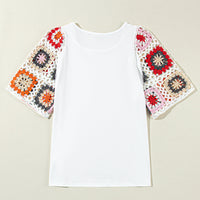 Meribeth | Häkel-Top mit Blumenmuster