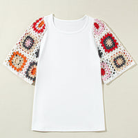 Meribeth | Häkel-Top mit Blumenmuster