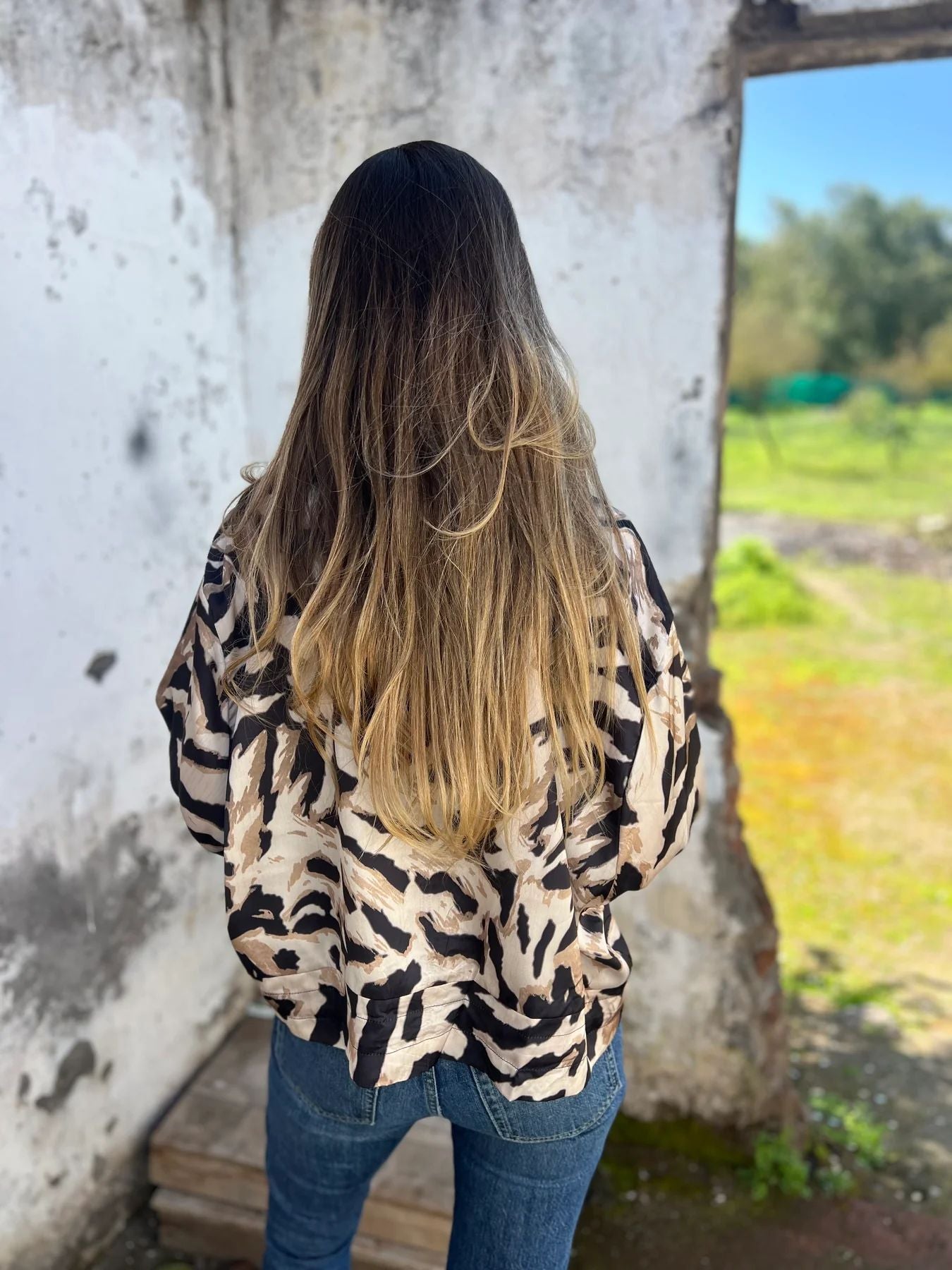 Zdenka | Damen-Bomberjacke mit Print