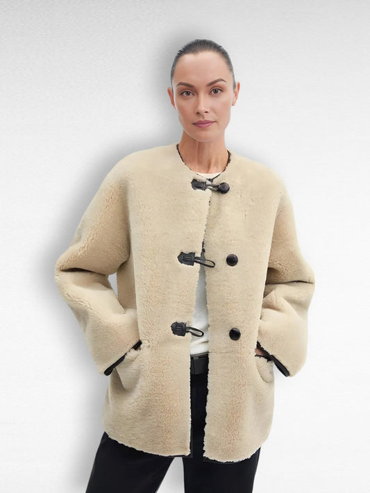 Liana™ - Eleganter Kunstpelz-Mantel