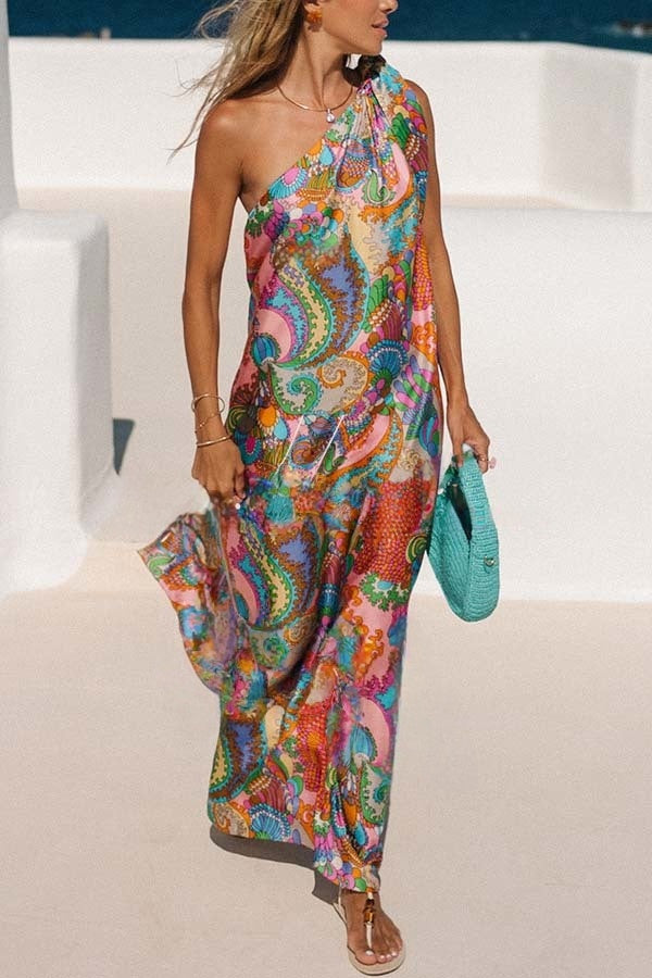 Daya | Maxi-Satinkleid