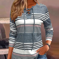 Victoria | Zeitloses gestreiftes Langarm-T-Shirt für Damen