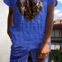 Mirabelle | Elegantes Zweiteiler-Set mit Goldprägung