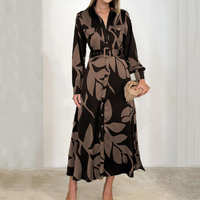 Griana | Damenkleid mit Gürtel und Revers