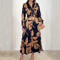 Griana | Damenkleid mit Gürtel und Revers