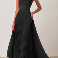 Jamie | Ein-Schulter-Falten-Ballkleid