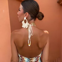 Conny | Boho Maxikleid mit offenem Rücken