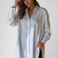 Lettie | modisches Oversize-Hemdkleid, bequeme Passform.