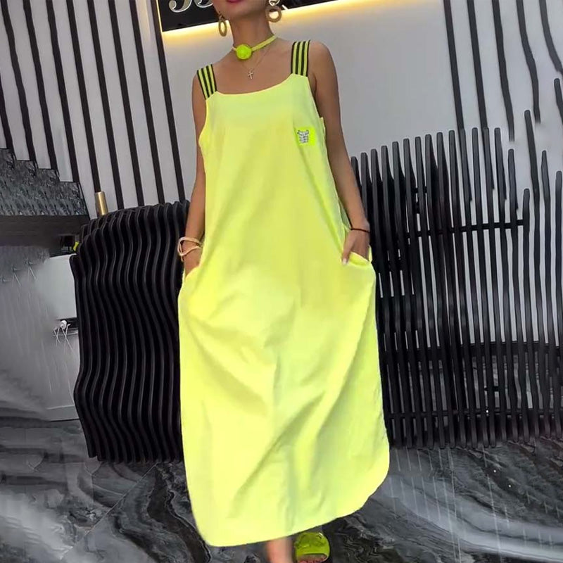 Zuri | Bequemes Kleid mit losem Schnitt und geteilten Trägern