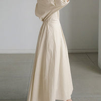 Geneviève| Elegantes Maxikleid mit fließendem Schnitt