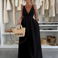 Cat | Fließendes Kleid mit Bindegürtel