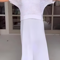 Genevieve | elegantes Sommerkleid mit gestricktem Oberteil