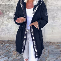 Shagina | Lässiger Mantel mit Kapuze