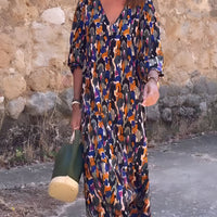 Cheyenne | modisches Kleid im Retro-Design mit V-Ausschnitt