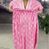 Nori | Kleid locker Urlaub Muster maxi Taille