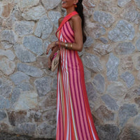 Effie | stylisches Streifenkleid mit Kreuzträgern für den perfekten Sommerlook