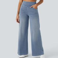 Carolina | Damen-Jeans, High Waist & weites Bein
