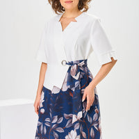 Marjorie | hochwertiges Kleid mit Baumwoll-Seiden-Mix