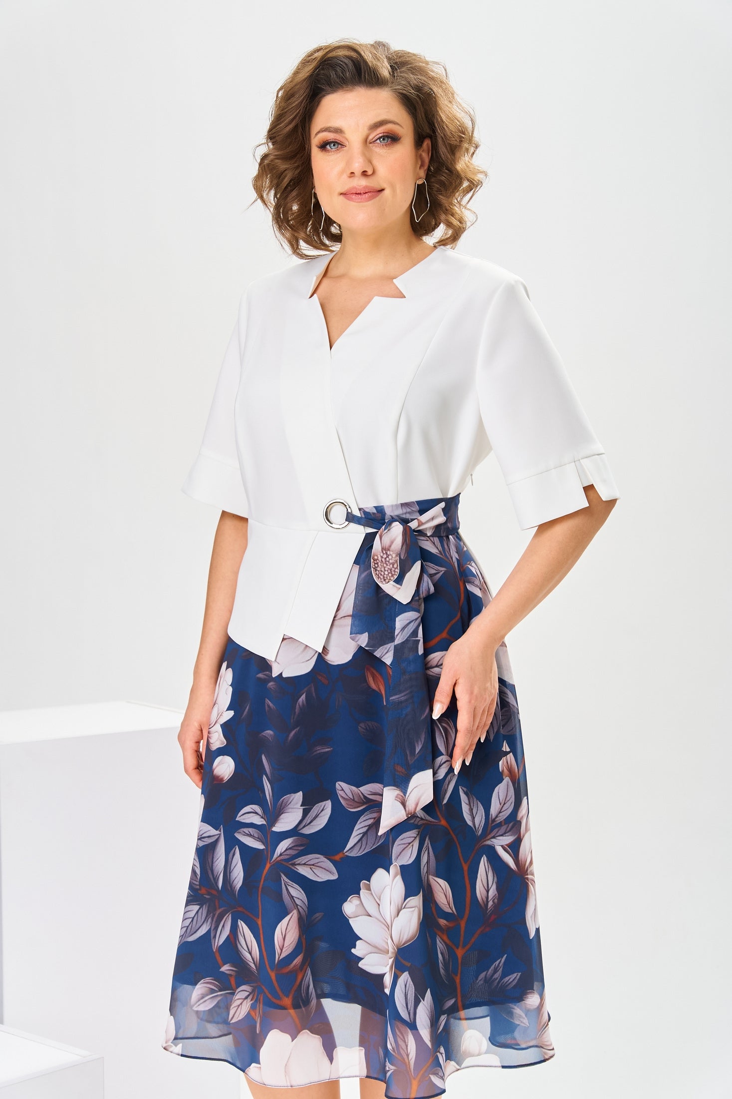 Marjorie | hochwertiges Kleid mit Baumwoll-Seiden-Mix