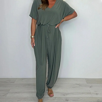 Rezel | V-Ausschnitt-Overall aus Baumwolle