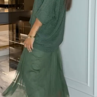 Shalyn | Set aus Mesh-Jumpsuit und Top