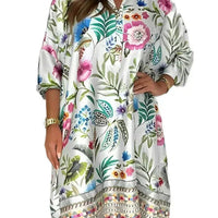 Estella™ | Bedrucktes Satinkleid für Damen