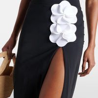 Annabelle | Badeanzug-Set mit einer Schulter und trägerlosem Wickelrock