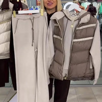 Lysa | Freizeit-Set mit Weste und Kapuzenpullover