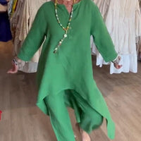 Liana | Eleganter Freizeitanzug aus Naturleinen