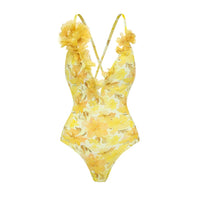 Alora | Eleganter einteiliger Badeanzug mit Applikationen