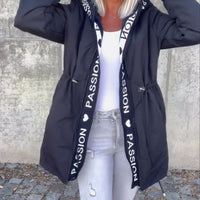 Shagina | Lässiger Mantel mit Kapuze