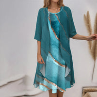 Dhara | Chic & bequem – Blusen- und Kleid-Ensemble