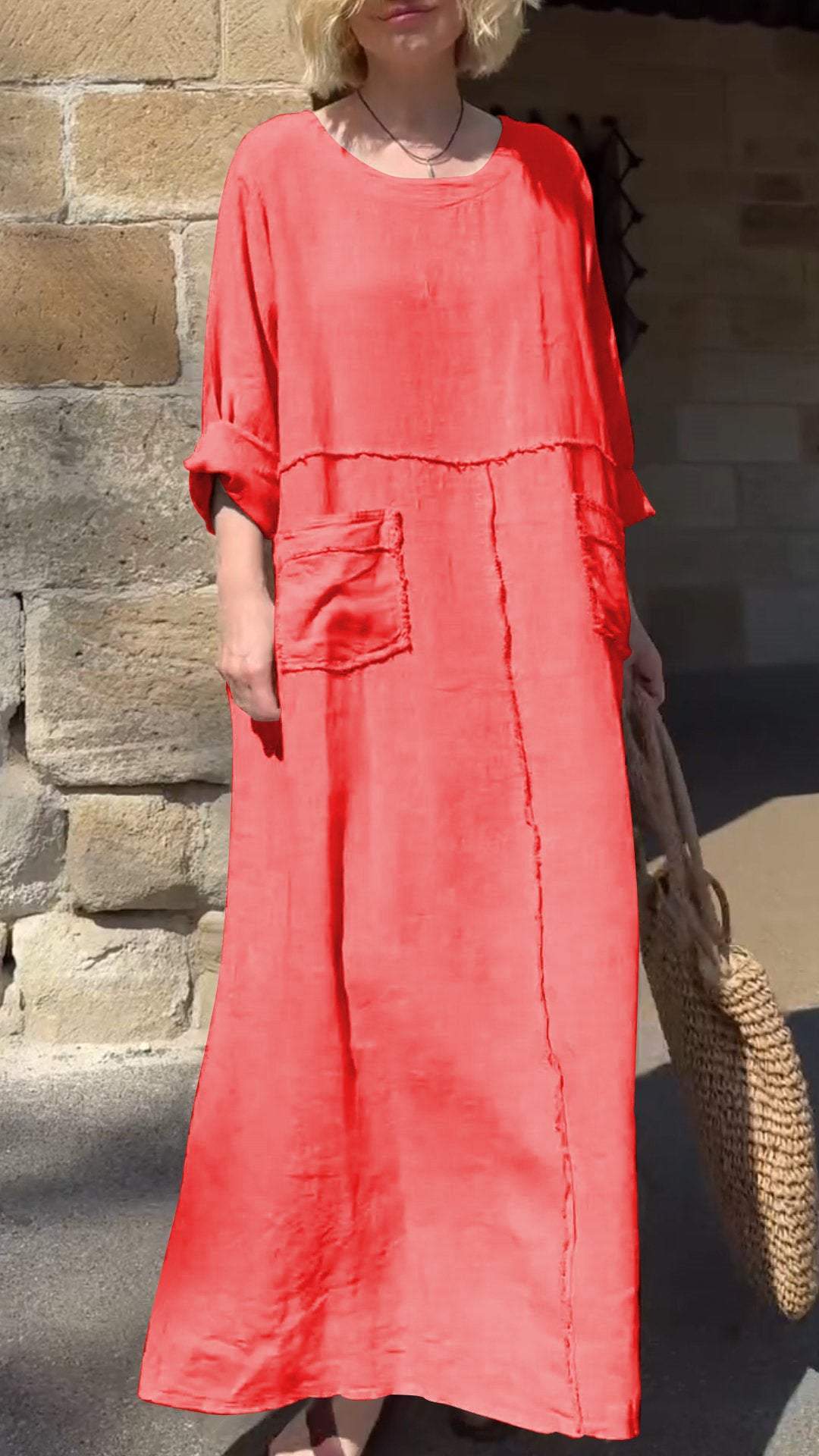 Yancy | Übergroßes Boho-Patchwork-Kleid