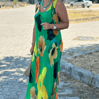 Mildre | Maxikleid aus Seide mit floralem Muster