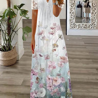 Carissa | Kurzarmkleid mit Spitzenprint