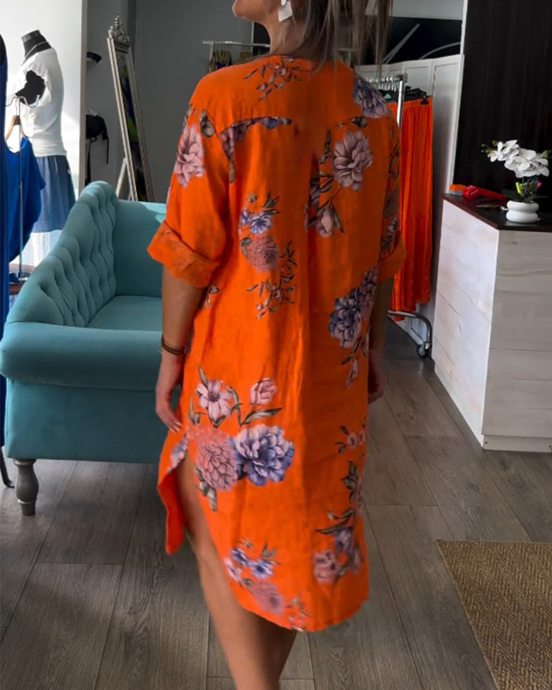 Rosalie | stilvolles Kleid mit auffälligem Blumenmuster für den Sommer