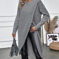 Kiara™ | Langes, Schlichtes Strickkleid für Damen