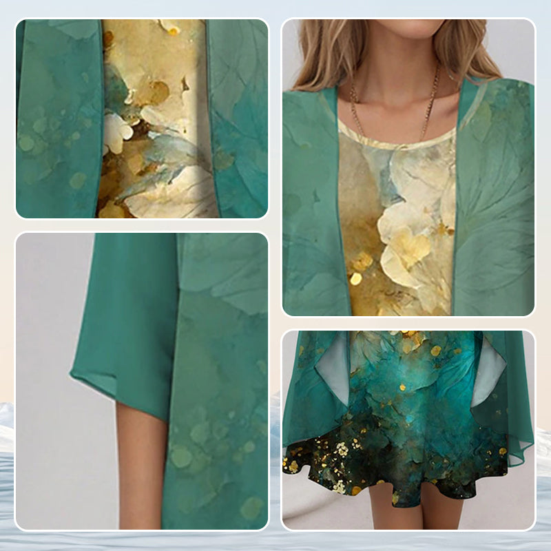 Dhara | Chic & bequem – Blusen- und Kleid-Ensemble