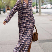 Sophie | feminines Maxikleid mit ovalem Muster