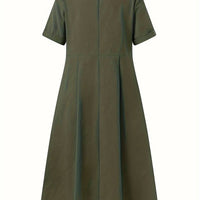 Nelian | Feminines Kleid mit Herzausschnitt und Knöpfen