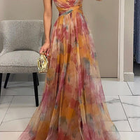 Flor | Luftiges geblümtes Maxikleid