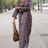 Sophie | feminines Maxikleid mit ovalem Muster