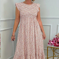 Zara | Elegante geblümte Damenkleider mit Rüschen