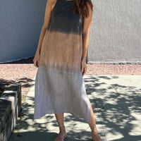 Tayla | Ombre ärmelloses Midikleid