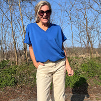 Sam | Stylisches Top mit Kartuschenmuster